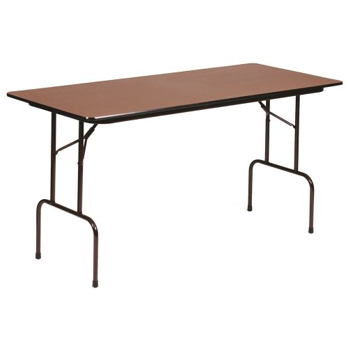Mesa de Altura Antifatiga Correll, Inc®, 30x72x36 Alt., Laminado de Alta Presión, Roble Medio